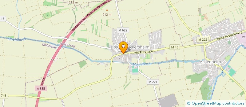 localisation de l'entreprise SCI DINA  BREUSCHWICKERSHEIM