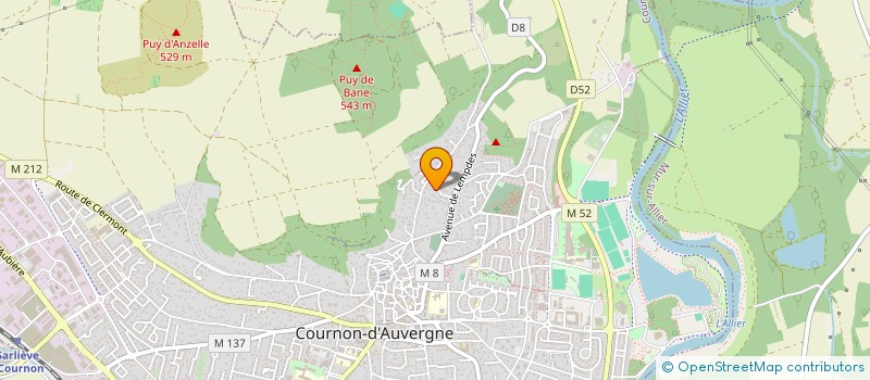 localisation de l'entreprise SCI DINA  COURNON-D'AUVERGNE