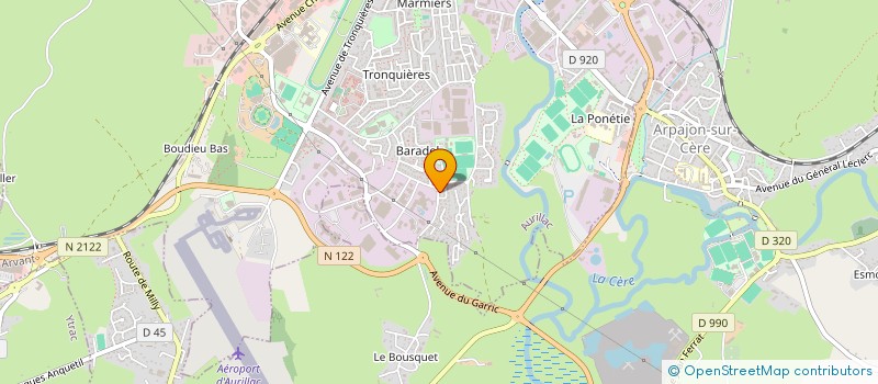 localisation de l'entreprise SCI DINAFORM à AURILLAC