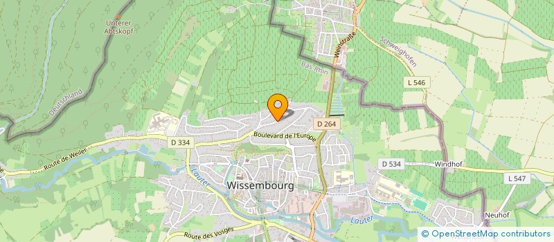 localisation de l'entreprise SCI DINAH  SCHLEITHAL