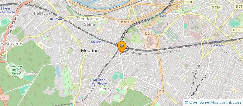 localisation de l'entreprise SCI DINAMIC à MEUDON
