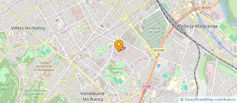 localisation de l'entreprise SCI DINASTY 2  VANDUVRE-LES-NANCY