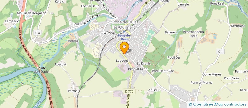 localisation de l'entreprise SCI DINAT  PONT-DE-BUIS-LES-QUIMERCH