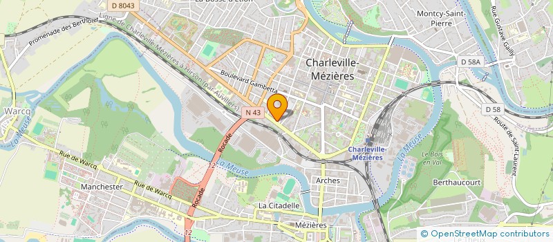 localisation de l'entreprise SCI DINC  CHARLEVILLE-MEZIERES
