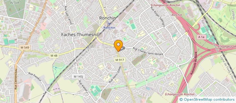 localisation de l'entreprise SCI DINDON INVEST  RONCHIN