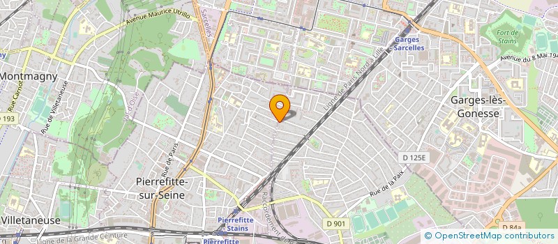 localisation de l'entreprise SCI DINE  STAINS