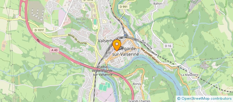 localisation de l'entreprise SCI DINGER B.N.  VALSERHONE