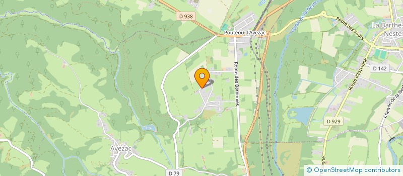 localisation de l'entreprise SCI DINGUET - 71  AVEZAC-PRAT-LAHITTE