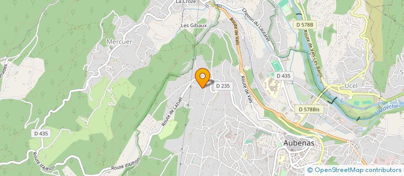 localisation de l'entreprise SCI DINO à AUBENAS