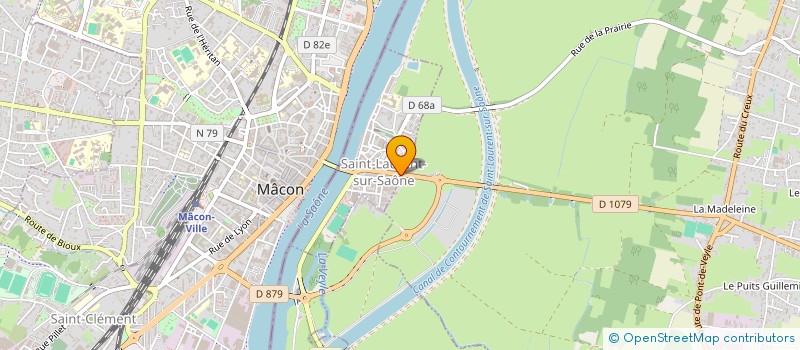 localisation de l'entreprise SCI DINO22  SAINT-LAURENT-SUR-SAONE