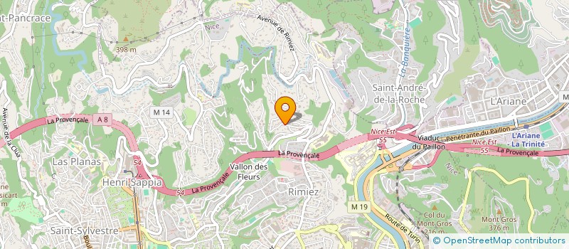 localisation de l'entreprise SCI DINY  NICE