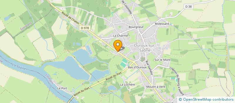 localisation de l'entreprise SCI DION LES CANUTS  OUROUX-SUR-SAONE