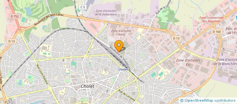 localisation de l'entreprise SCI DIONYSOS à CHOLET