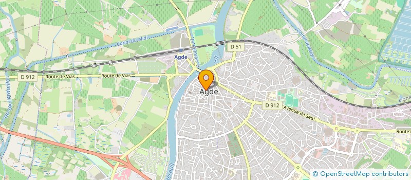 localisation de l'entreprise SCI DIONYSOS  AGDE