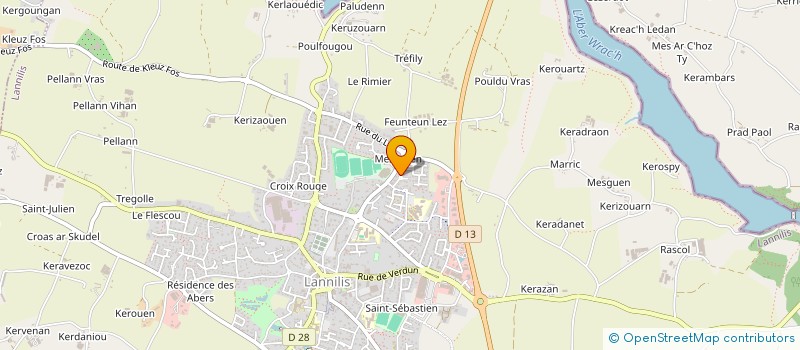 localisation de l'entreprise SCI DIOT-CORBEL  LANNILIS