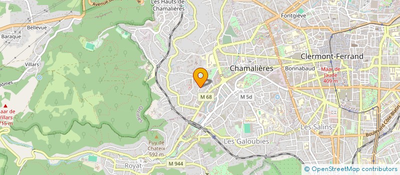 localisation de l'entreprise SCI DIOTIMA  CHAMALIERES