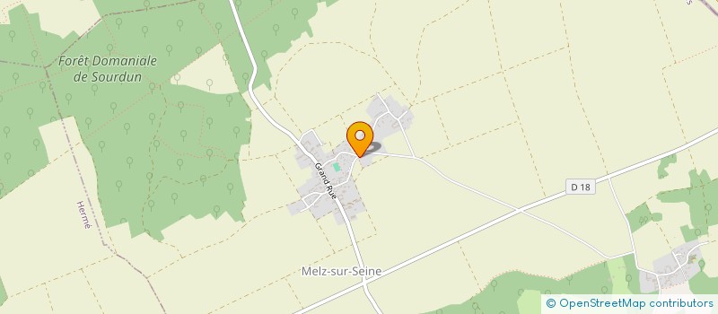 localisation de l'entreprise SCI DIOUF  MELZ-SUR-SEINE