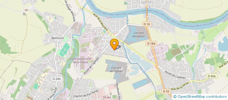 localisation de l'entreprise SCI DIPAC  CHAVANOZ