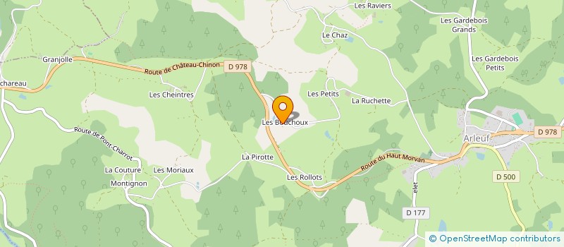 localisation de l'entreprise SCI DIPAS à ARLEUF
