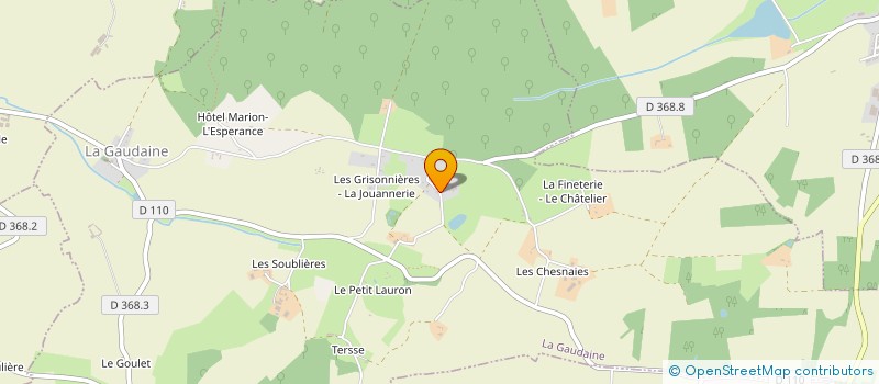 localisation de l'entreprise SCI DIPIHE à LA GAUDAINE