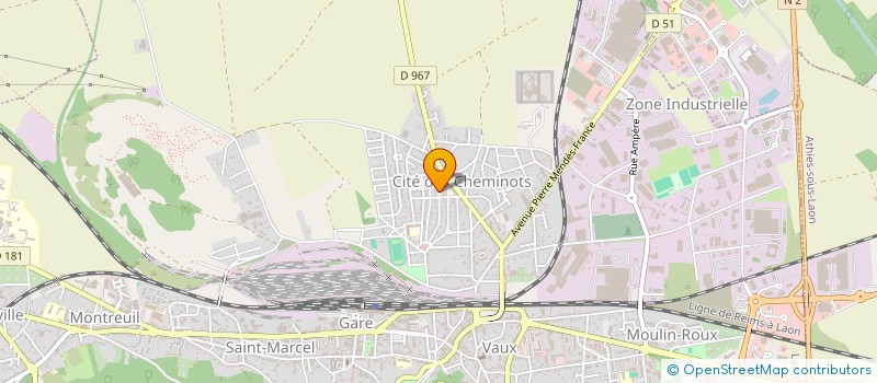 localisation de l'entreprise SCI DIPIRO SOYEUX à LAON