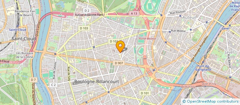 localisation de l'entreprise SCI DIPLOMATIE à BOULOGNE-BILLANCOURT