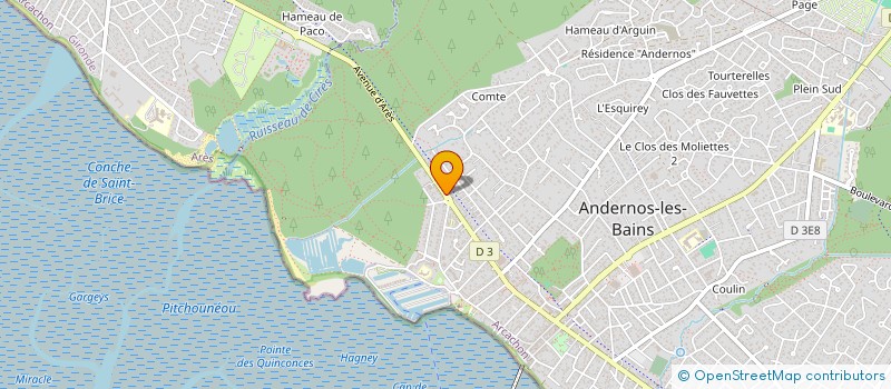 localisation de l'entreprise SCI DIRAX  ANDERNOS-LES-BAINS