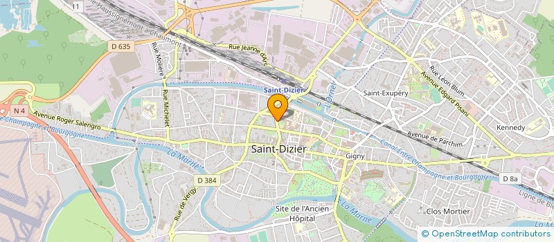 localisation de l'entreprise SCI DIRBAT à SAINT-DIZIER