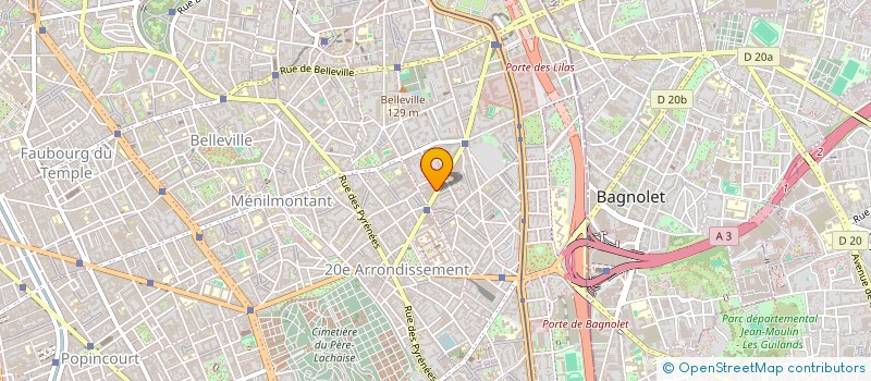 localisation de l'entreprise SCI DIRIS  PARIS