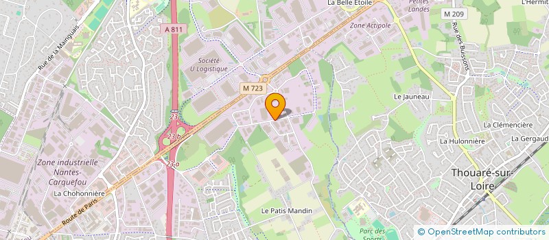 localisation de l'entreprise SCI DIS LUCE  SAINTE-LUCE-SUR-LOIRE