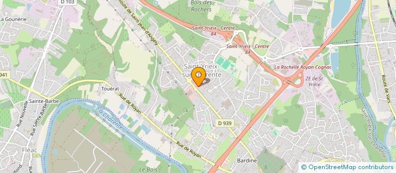 localisation de l'entreprise SCI DISA à SAINT-YRIEIX-SUR-CHARENTE