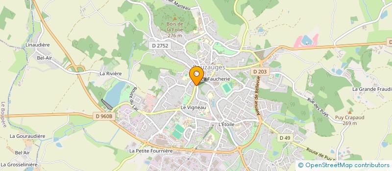 localisation de l'entreprise SCI DISKAWA  POUZAUGES