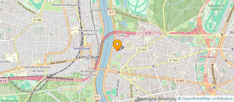 localisation de l'entreprise SCI DISRAPA à BOULOGNE-BILLANCOURT
