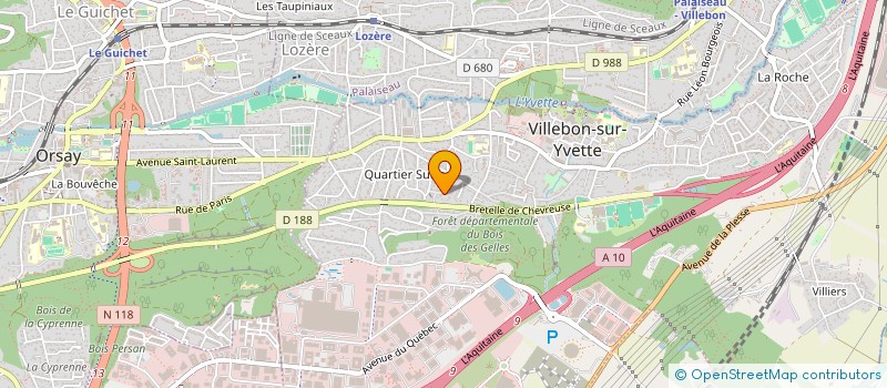 localisation de l'entreprise SCI DISTA à VILLEBON-SUR-YVETTE