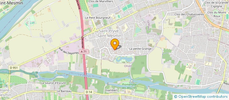 localisation de l'entreprise SCI DISTAR à SAINT-PRYVE-SAINT-MESMIN