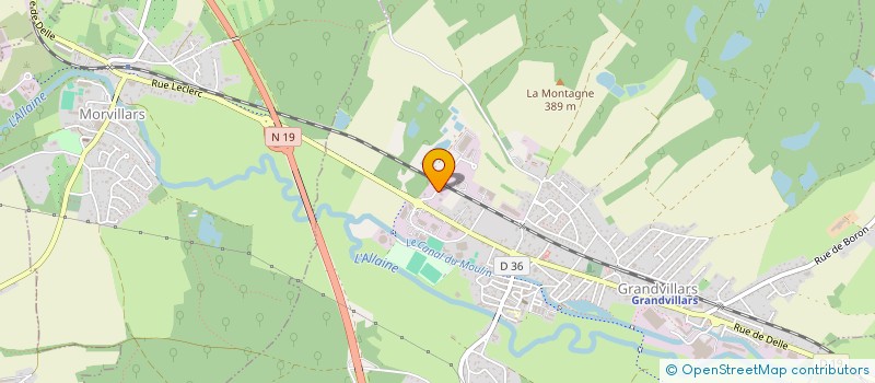 localisation de l'entreprise SCI DISTI à GRANDVILLARS