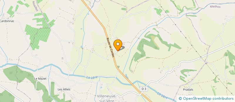 localisation de l'entreprise SCI DISTILLERIE CASTAN  VILLENEUVE-SUR-VERE