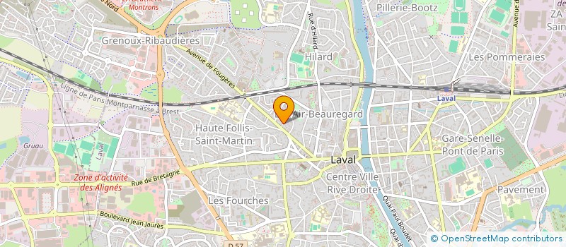 localisation de l'entreprise SCI DISTRA à LAVAL