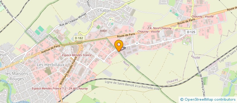 localisation de l'entreprise SCI DISTRIFERME  NIORT