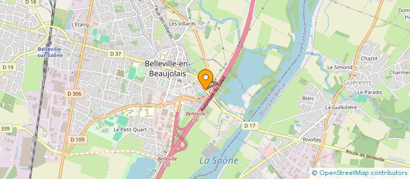 localisation de l'entreprise SCI DIT BRIT  BELLEVILLE-EN-BEAUJOLAIS