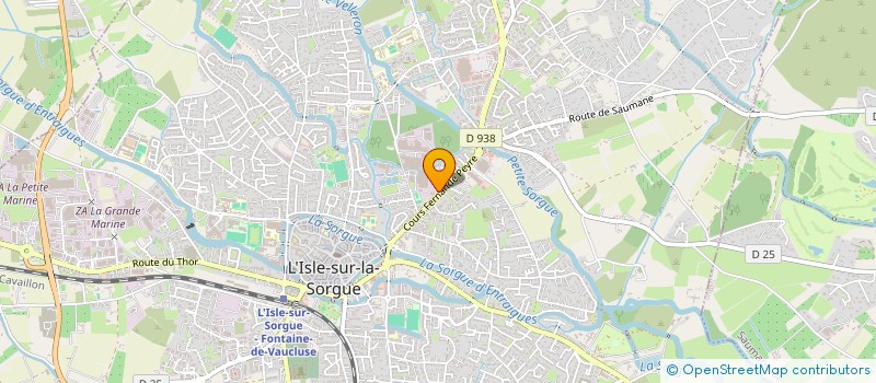 localisation de l'entreprise SCI DITE VALBOIS  L'ISLE-SUR-LA-SORGUE