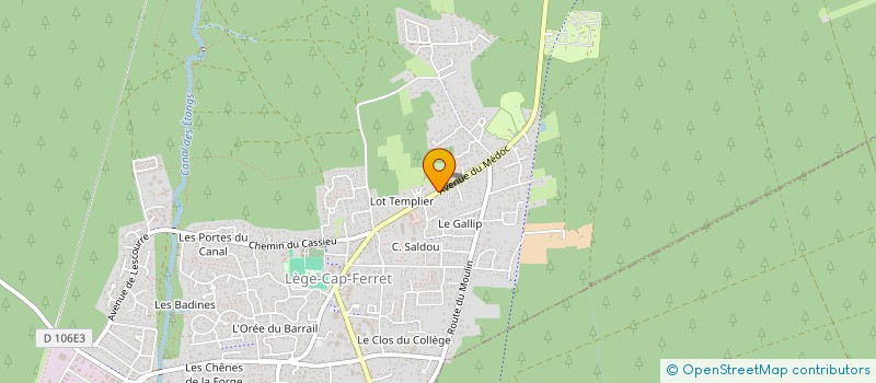 localisation de l'entreprise SCI DITTO à LEGE-CAP-FERRET