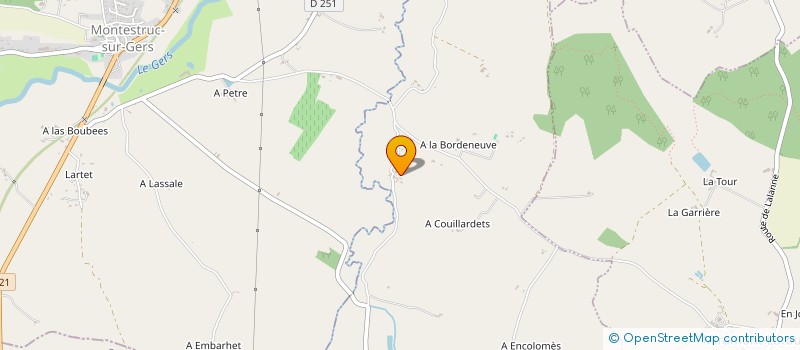 localisation de l'entreprise SCI DIV  MONTESTRUC-SUR-GERS