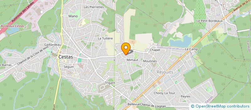 localisation de l'entreprise SCI DIVA  CESTAS