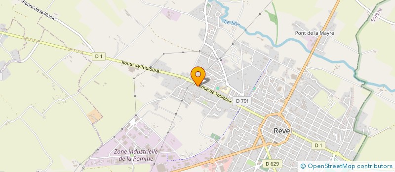 localisation de l'entreprise SCI DIVA  REVEL