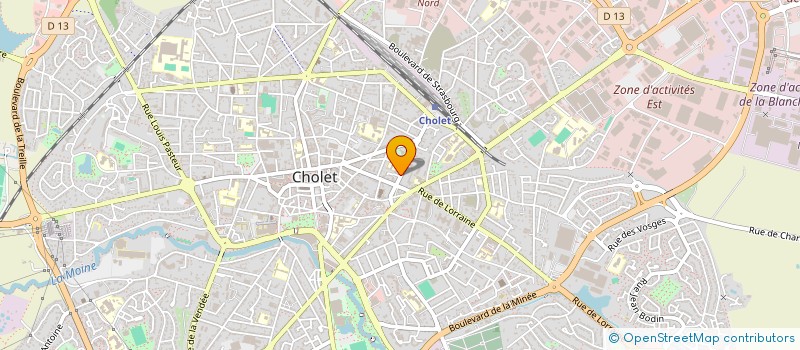 localisation de l'entreprise SCI DIVA à CHOLET