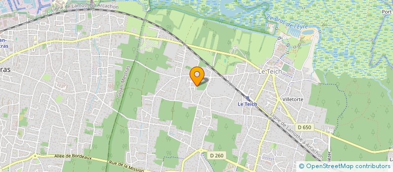 localisation de l'entreprise SCI DIVA  LE TEICH