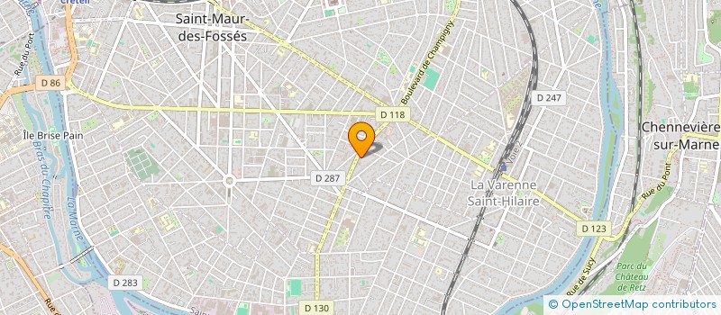 localisation de l'entreprise SCI DIVALI IMMO à SAINT-MAUR-DES-FOSSES