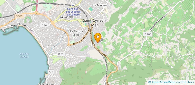 localisation de l'entreprise SCI DIVAP ASSOCIES à SAINT-CYR-SUR-MER