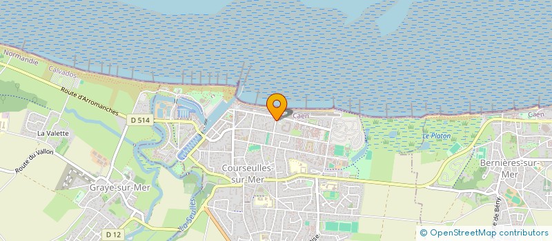 localisation de l'entreprise SCI DIVARET à COURSEULLES-SUR-MER